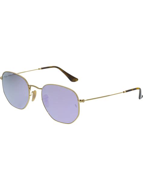 ray-ban rb3548n gold square sunglasses